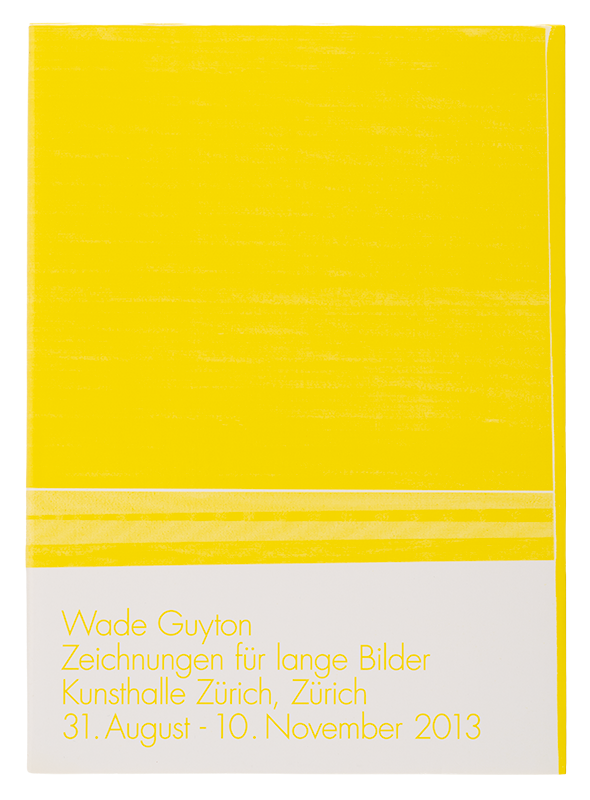 Zeichnungen für lange Bilder: Kunsthalle Zürich, Zürich 31.August - 10.November 2013