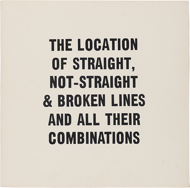 The Location of Straight, Not-Straight & Broken Lines and All Their Combinations