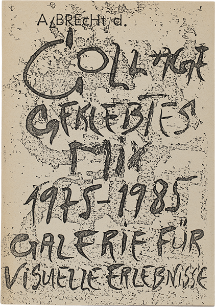Collage/Geklebtes/Mix 1975-1985