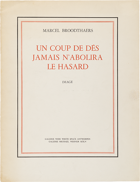 Un coup de dés jamais n’abolira le hasard. Image