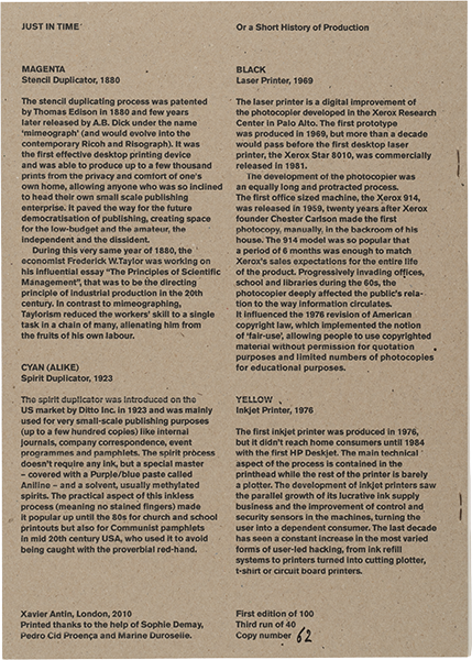 Just in Time: Or A Short History of Production