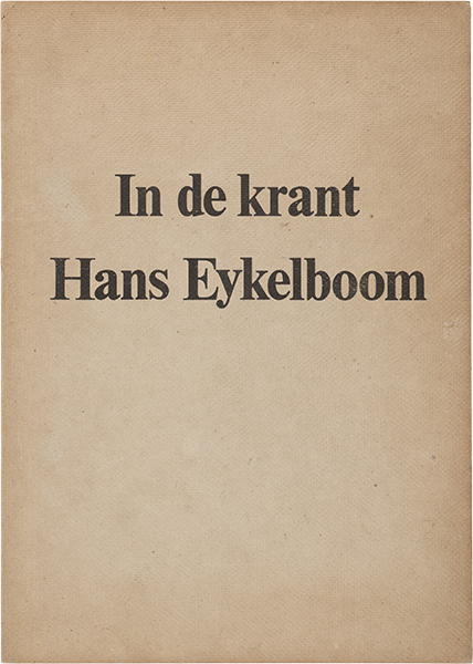 In de krant