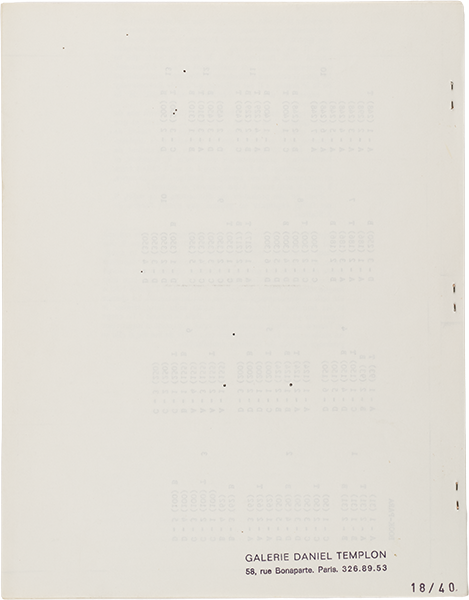 La Septième Investigation: (Proposition 8) 1970