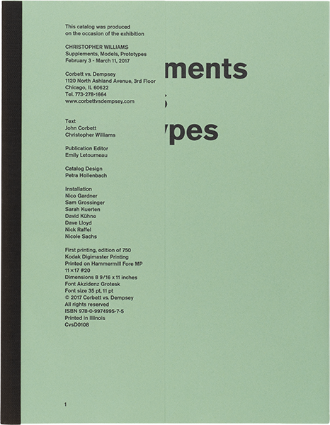 Supplements, models, prototypes