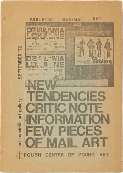Bulletin Maximal Art: New Tendencies, Critic Note Information, Few Pieces of Mail Art
