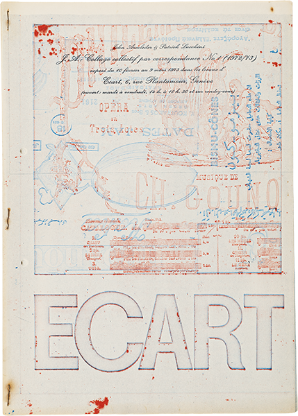 J.A. Collage collectif par correspondance No. 1 (1972/73)