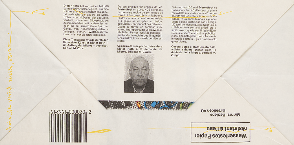 Dieter Roth for Migros — Künstler-Tragtasche