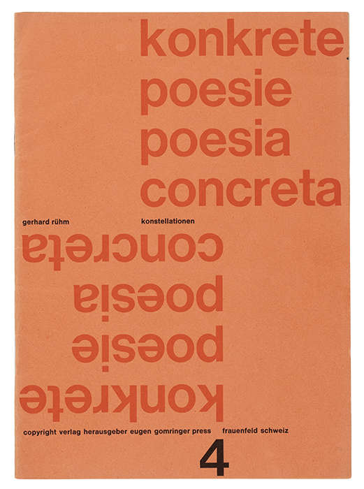 Konkrete Poesie/Poesia Concreta no.4: Konstellationen