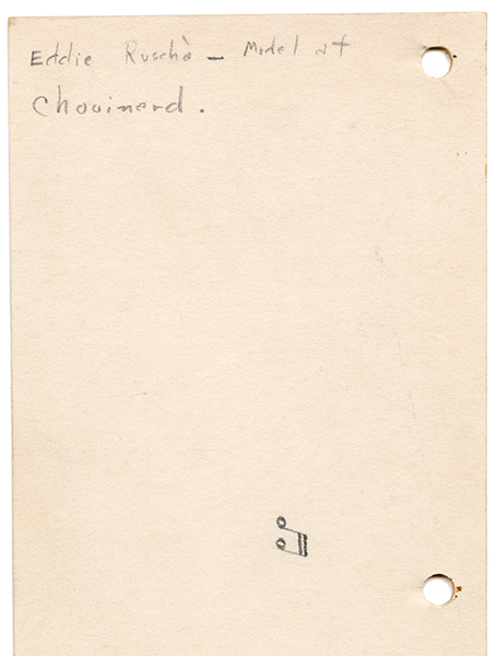 Model at Chouinard