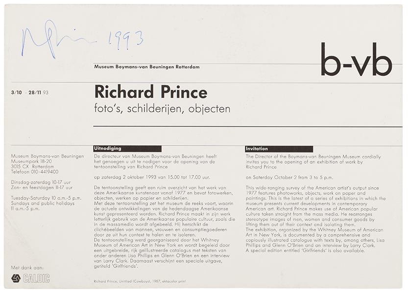 Richard Prince: foto's, schilderijen, objecten