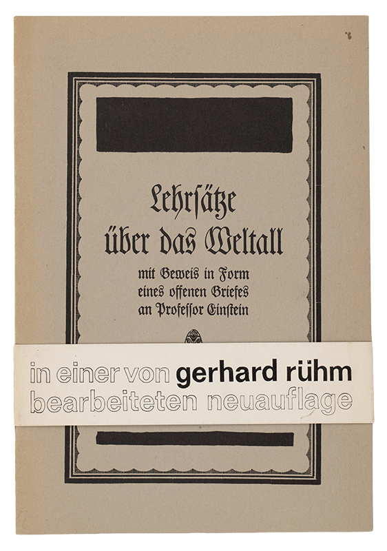 Lehrsätze über das Weltall mit Beweis in Form eines offenen Briefes an Professor Einstein