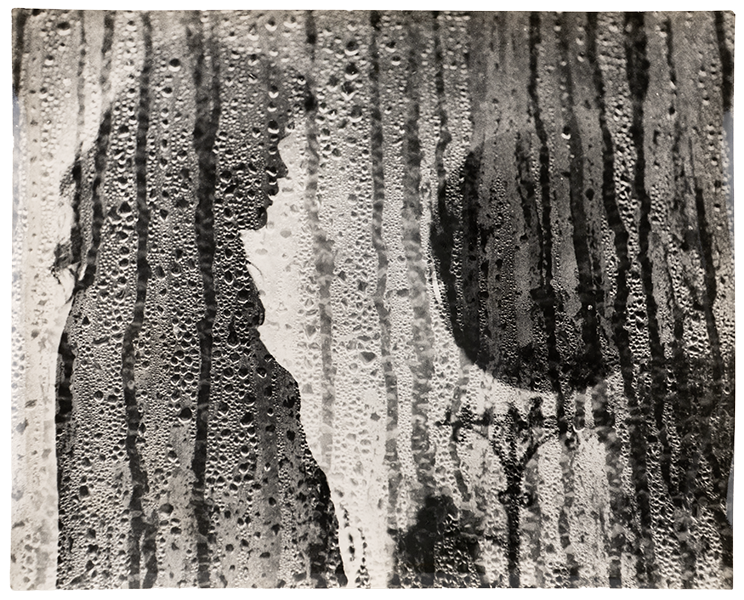 [Untitled, profile in rain]