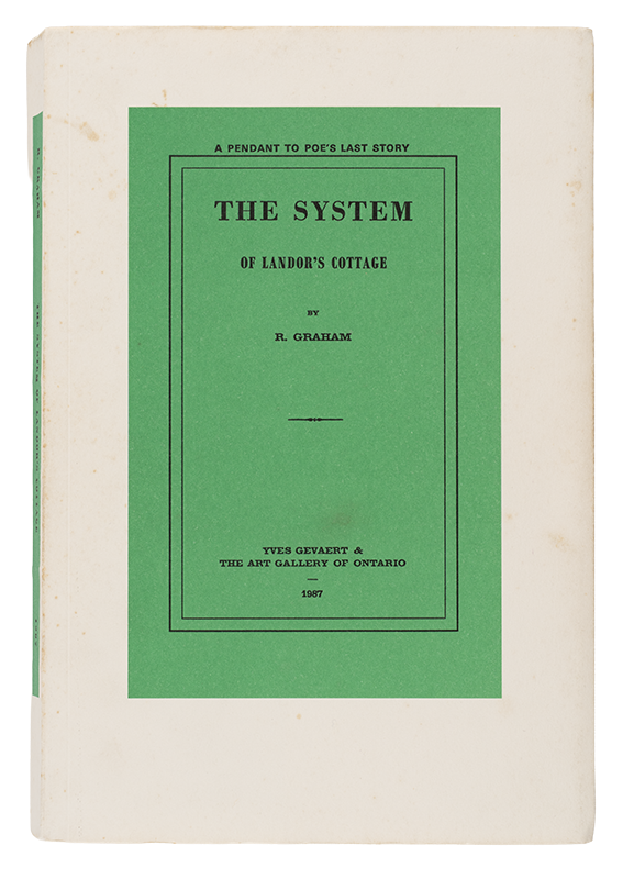 The System of Landor’s Cottage. A Pendant to Poe’s Last Story