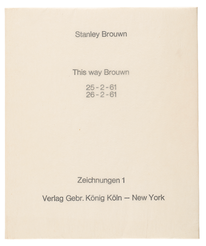 This way Brouwn: 25-2-61 / 26-2-61,  Zeichnungen 1